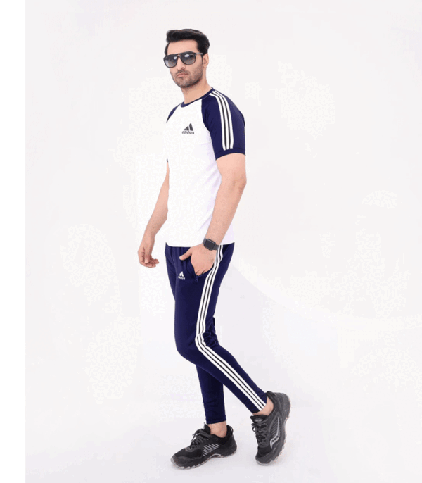 ADDIDAS | 100% IMPORTED | TRACK SUIT | PREMIUM DRY FIT | FOR SUMMER | NAVY BLUE