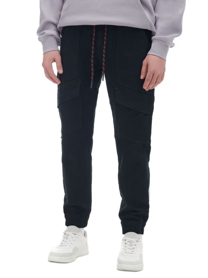 Cropp Jogger Trousers | Six-Pocket Design | 100% Authentic | Export-Quality | Black - Image 1