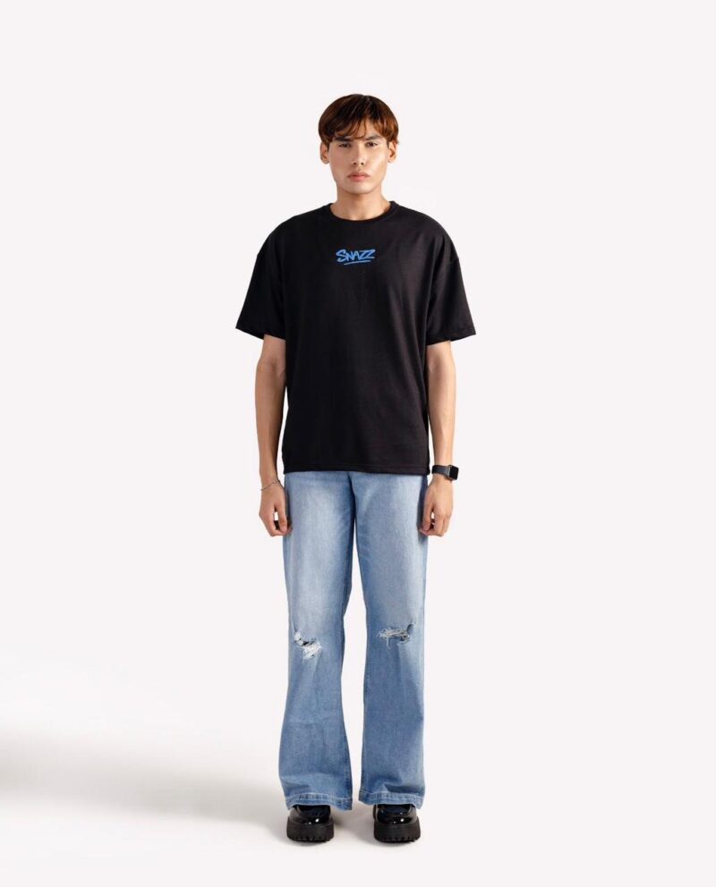 snazz | drop shoulder t shirt | 100% original | exclusive quality with high gsm stuff | black