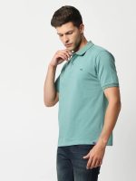 MILANO | 100% AUTHENTIC POLO T SHIRT | SOFT COTTON PK | SMALL EMBRAIDED LOGO ON FRONT | LIGHT GREEN
