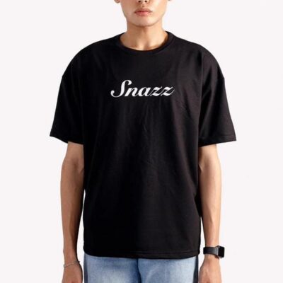 snazz | drop shoulder t shirt | 100% original | exclusive quality with high gsm stuff | black