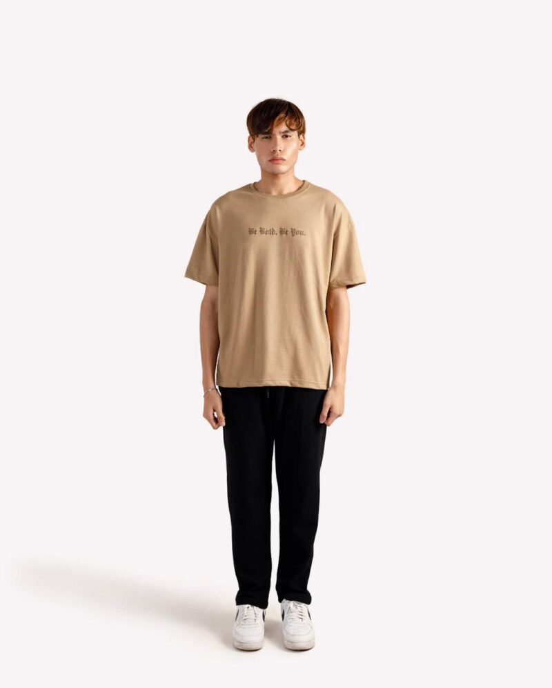 snazz | drop shoulder t shirt | 100% original | exclusive quality with high gsm stuff | light brown