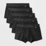 G FELLOW | MEN ORIGINAL BOXERS | EXPORT QUALITY | PACK OF 5 | BLACK - Image 3