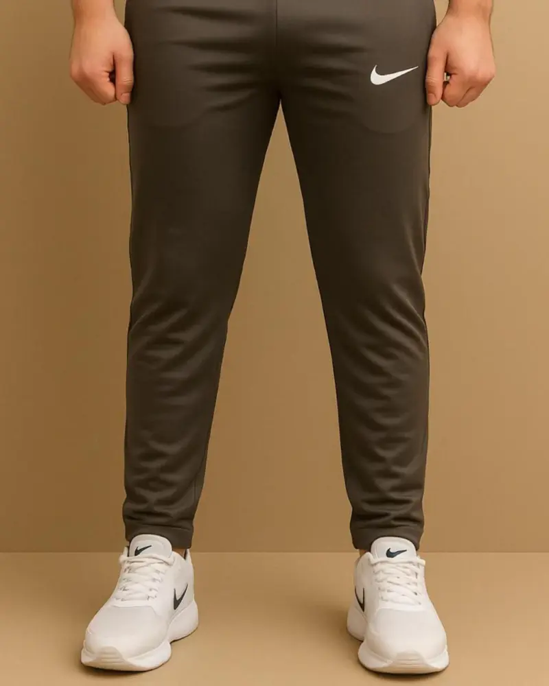 Men Thailand imported trouser | dry fit | zip on pockets | choco brown
