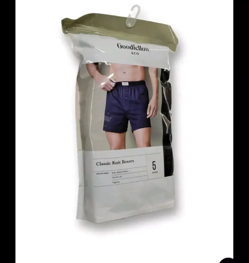 G FELLOW | MEN ORIGINAL BOXERS | EXPORT QUALITY | PACK OF 5 | BLACK