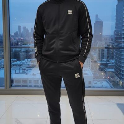 imported winter tracksuit for men | black