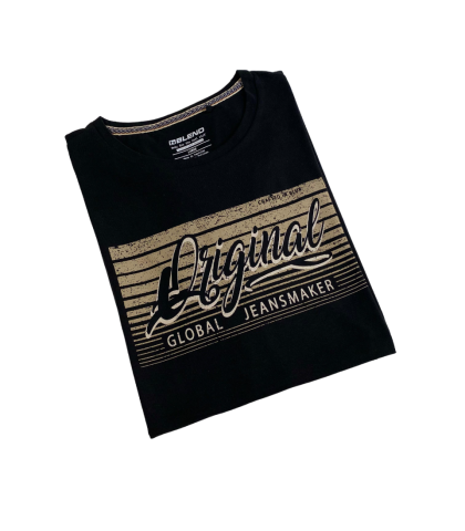 Buy Men's T-shirts | Blend | Export Quality | BLACK